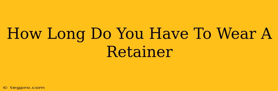 How Long Do You Have To Wear A Retainer