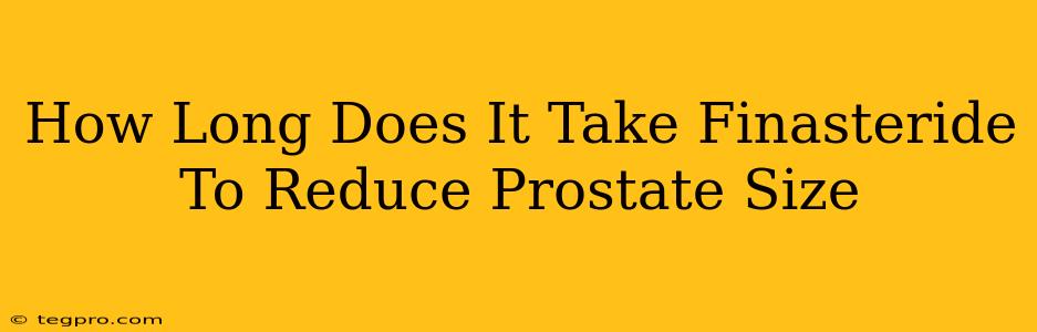 How Long Does It Take Finasteride To Reduce Prostate Size