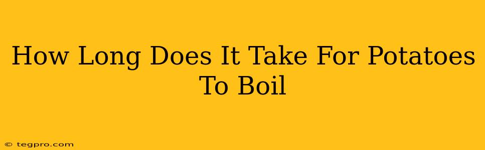 How Long Does It Take For Potatoes To Boil