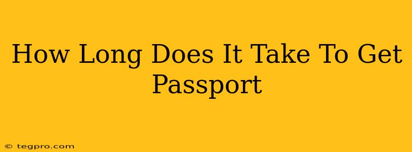 How Long Does It Take To Get Passport