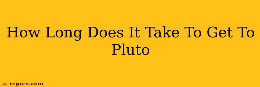 How Long Does It Take To Get To Pluto