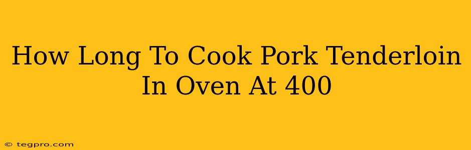 How Long To Cook Pork Tenderloin In Oven At 400