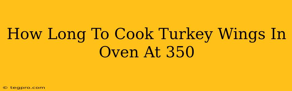 How Long To Cook Turkey Wings In Oven At 350