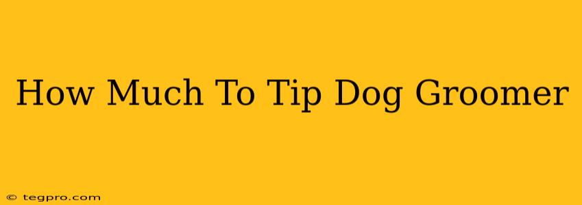 How Much To Tip Dog Groomer