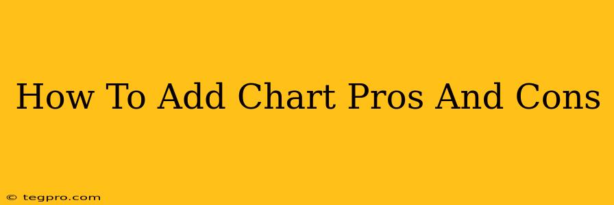 How To Add Chart Pros And Cons