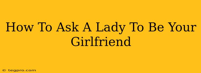 How To Ask A Lady To Be Your Girlfriend