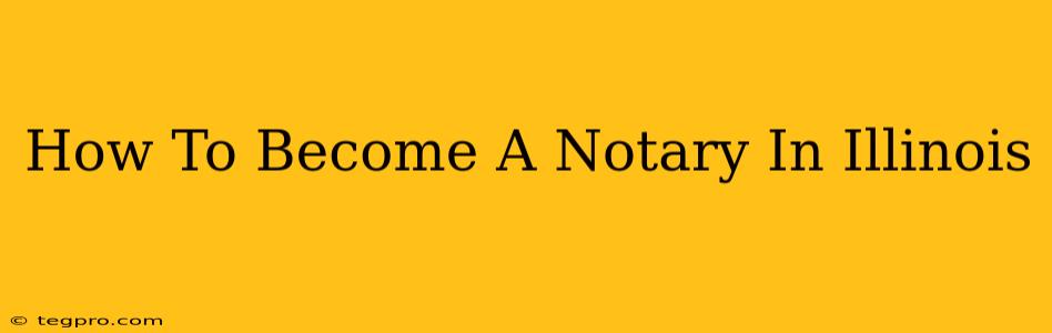 How To Become A Notary In Illinois