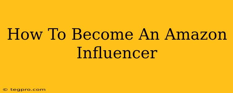 How To Become An Amazon Influencer