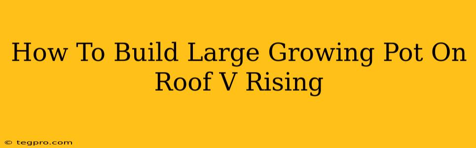 How To Build Large Growing Pot On Roof V Rising