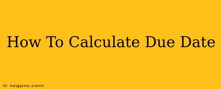 How To Calculate Due Date