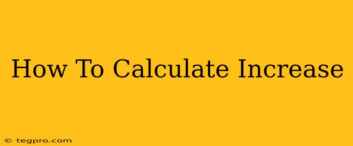 How To Calculate Increase