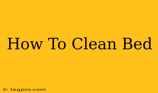 How To Clean Bed