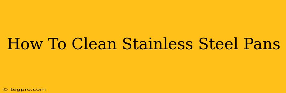 How To Clean Stainless Steel Pans