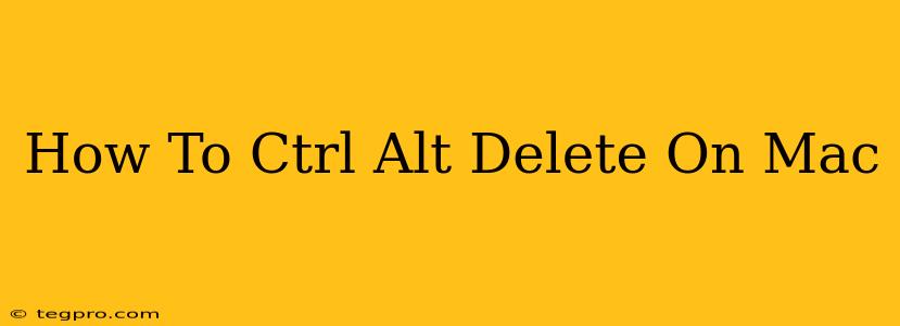 How To Ctrl Alt Delete On Mac