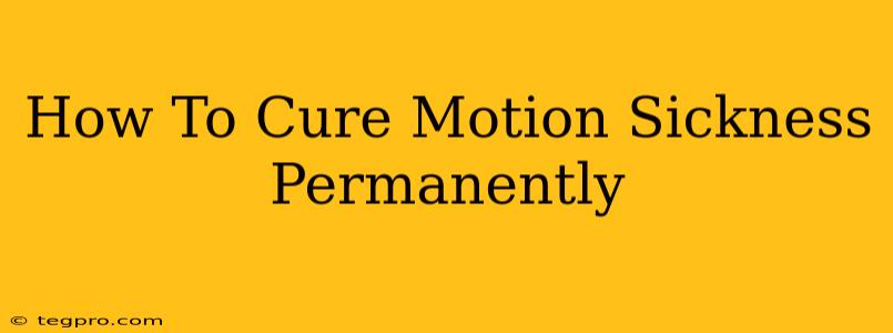 How To Cure Motion Sickness Permanently