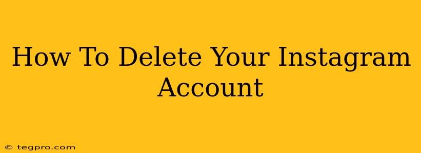 How To Delete Your Instagram Account