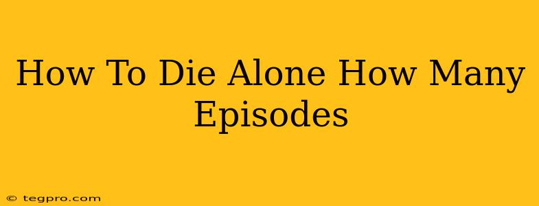 How To Die Alone How Many Episodes