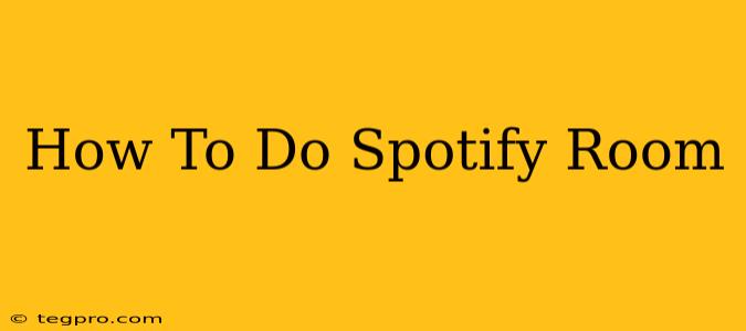 How To Do Spotify Room