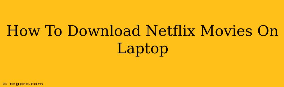 How To Download Netflix Movies On Laptop