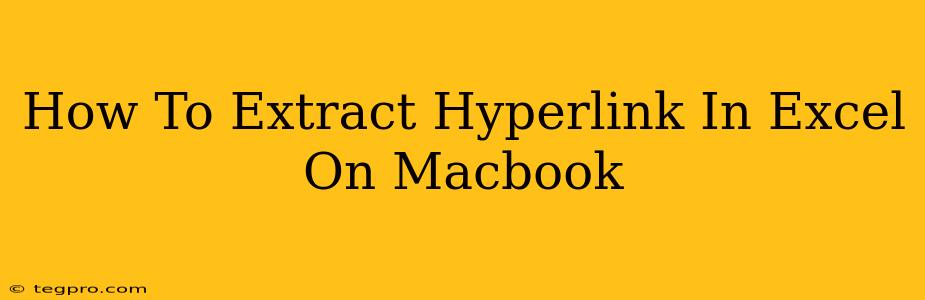 How To Extract Hyperlink In Excel On Macbook