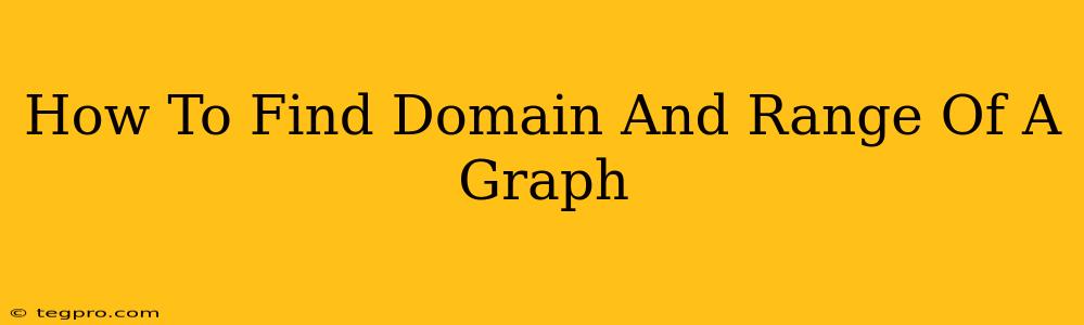 How To Find Domain And Range Of A Graph