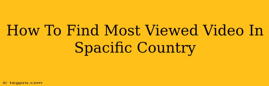 How To Find Most Viewed Video In Spacific Country