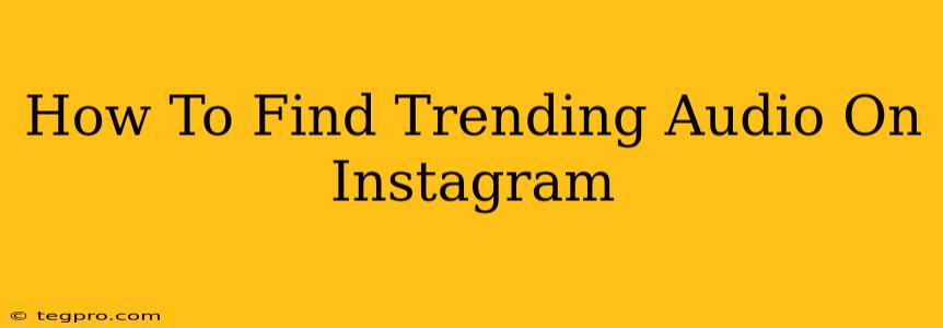 How To Find Trending Audio On Instagram