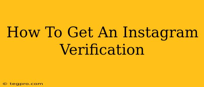 How To Get An Instagram Verification