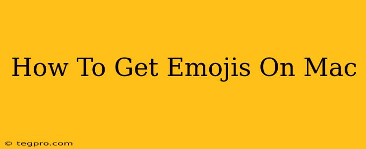 How To Get Emojis On Mac