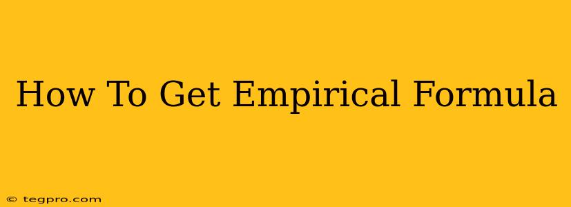 How To Get Empirical Formula