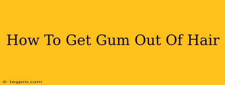 How To Get Gum Out Of Hair