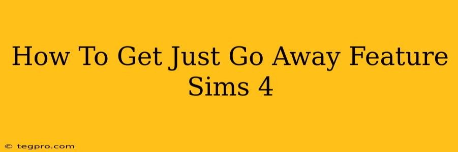 How To Get Just Go Away Feature Sims 4