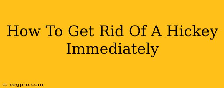 How To Get Rid Of A Hickey Immediately