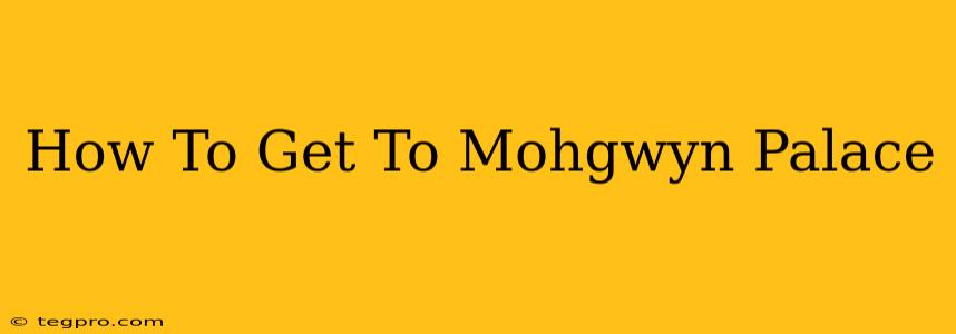 How To Get To Mohgwyn Palace