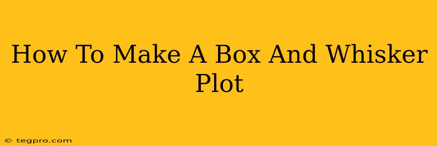 How To Make A Box And Whisker Plot