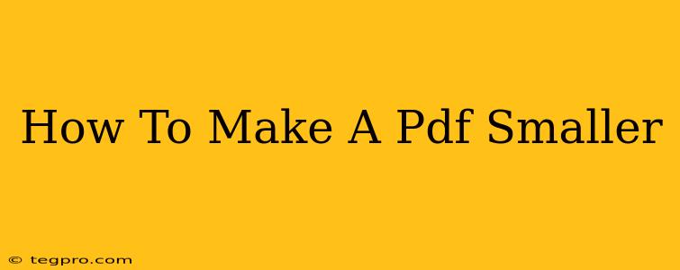 How To Make A Pdf Smaller