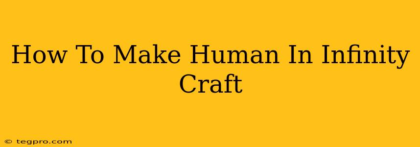 How To Make Human In Infinity Craft