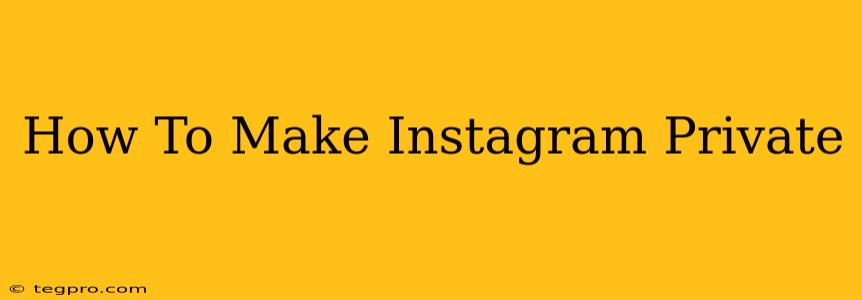 How To Make Instagram Private