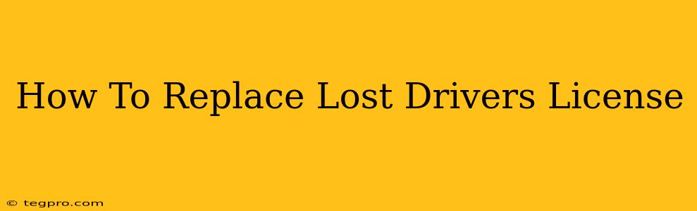 How To Replace Lost Drivers License