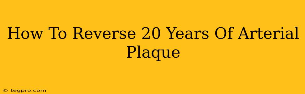 How To Reverse 20 Years Of Arterial Plaque