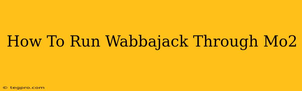 How To Run Wabbajack Through Mo2