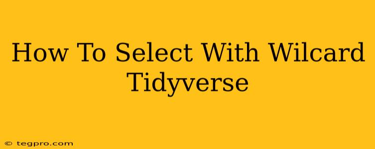 How To Select With Wilcard Tidyverse