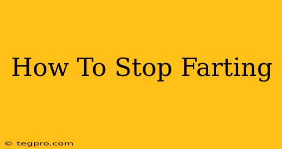 How To Stop Farting