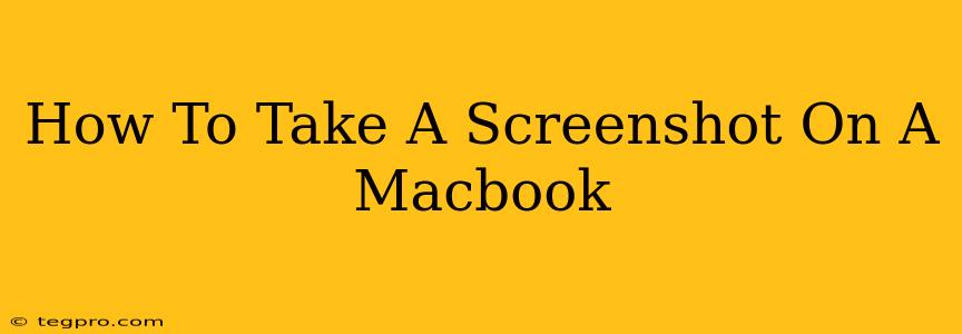 How To Take A Screenshot On A Macbook