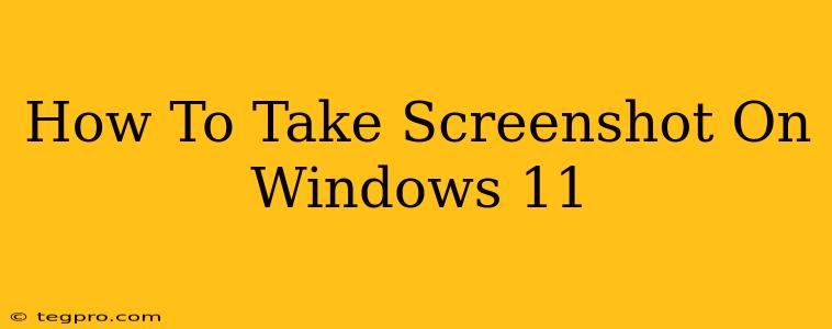 How To Take Screenshot On Windows 11