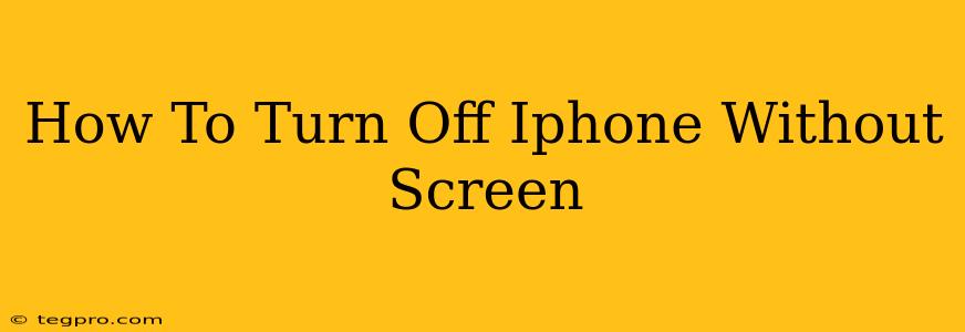 How To Turn Off Iphone Without Screen