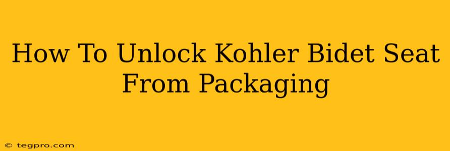 How To Unlock Kohler Bidet Seat From Packaging