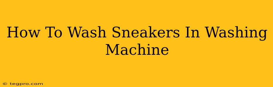 How To Wash Sneakers In Washing Machine