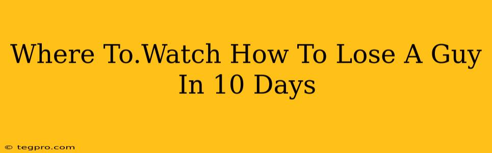 Where To.Watch How To Lose A Guy In 10 Days