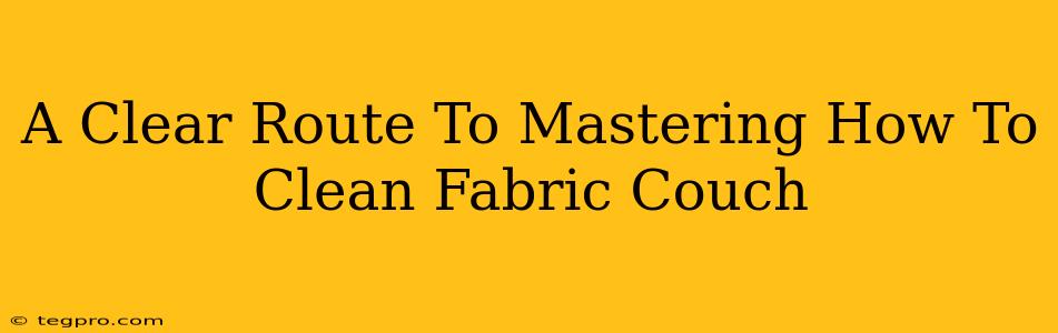 A Clear Route To Mastering How To Clean Fabric Couch